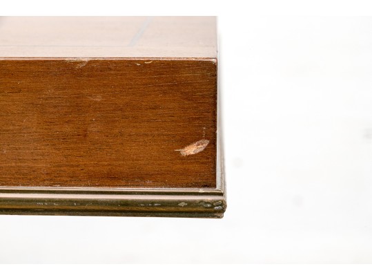 Vintage Pediatal Base Mid Century Wood End Table 