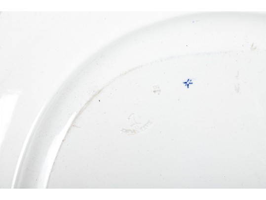 19th C. Blue & White English  Ironstone Platter By Davenport