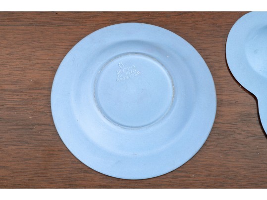 Group Of 6 Wedgwood Blue Jasperware Dishes 