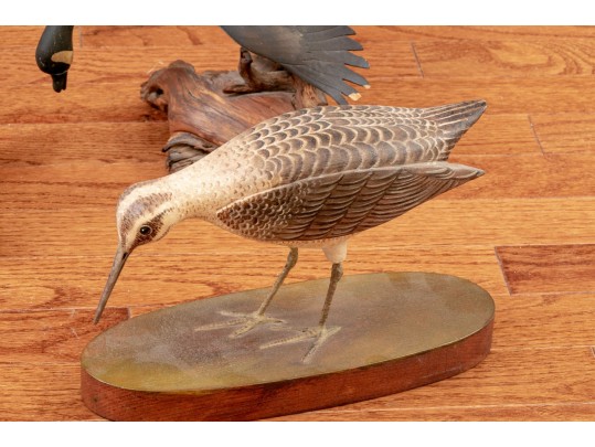 Collection Of 5 Assorted Makers, Hand Carved And Painted Bird Models 