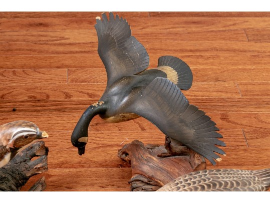 Collection Of 5 Assorted Makers, Hand Carved And Painted Bird Models 