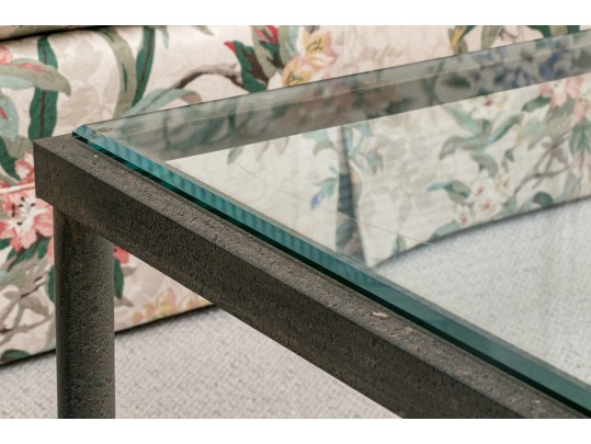 Impressive Iron And Glass Cocktail Table