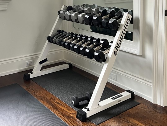 Nautilus Two Tiered Weight Rack