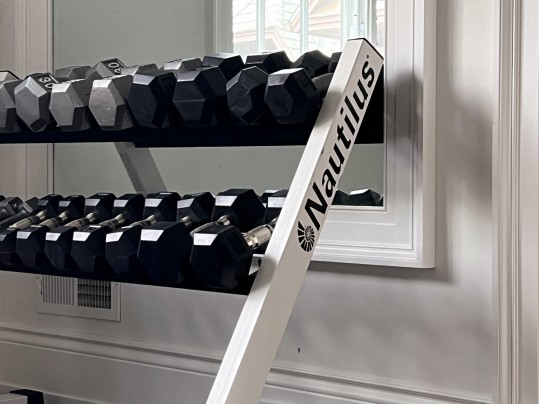 Nautilus Two Tiered Weight Rack