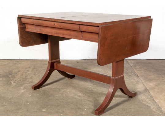 Vintage Regency Style Mahogany Sofa Table 