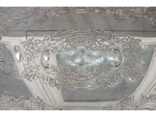 William Rogers Silver Plate Tea Set And Towle Silver Plate Tray