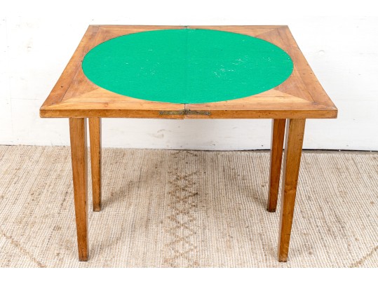 Antique Cherry Games Table Ca. 1810-30