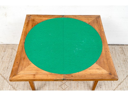 Antique Cherry Games Table Ca. 1810-30