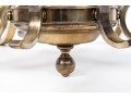 Vintage Brass Six Light Chandelier