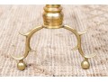 Pair Of American Brass Andirons, Ca. 1800-20