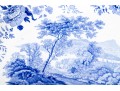 19th C. Blue & White English  Ironstone Platter By Davenport