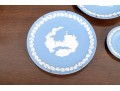 Group Of 6 Wedgwood Blue Jasperware Dishes 