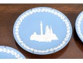 Group Of 6 Wedgwood Blue Jasperware Dishes 