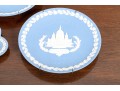 Group Of 6 Wedgwood Blue Jasperware Dishes 