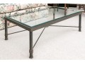 Impressive Iron And Glass Cocktail Table