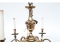Vintage Brass Six Light Chandelier