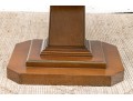 Vintage Pediatal Base Mid Century Wood End Table 