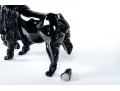 Romano Dona 1980 Italian Black Murano Art Glass Bison Sculpture (as-is)