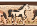 Vintage Paint Decorated Wooden Trunk