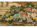 Signed Vintage Oil On Artist Board, The Spanish Steps Rome