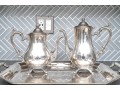 William Rogers Silver Plate Tea Set And Towle Silver Plate Tray