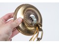 Vintage Brass Six Light Chandelier