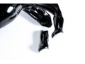 Romano Dona 1980 Italian Black Murano Art Glass Bison Sculpture (as-is)