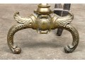 Pair Of Fine Antique Brass Andirons