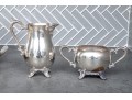 William Rogers Silver Plate Tea Set And Towle Silver Plate Tray