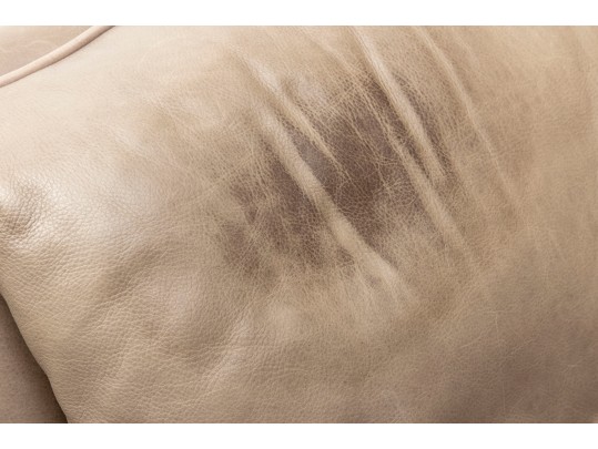 Bradington Young Gray Leather Recliner