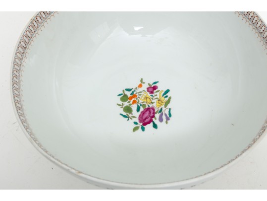 “Arms Of Liberty” Limoges Porcelain Punch Bowl