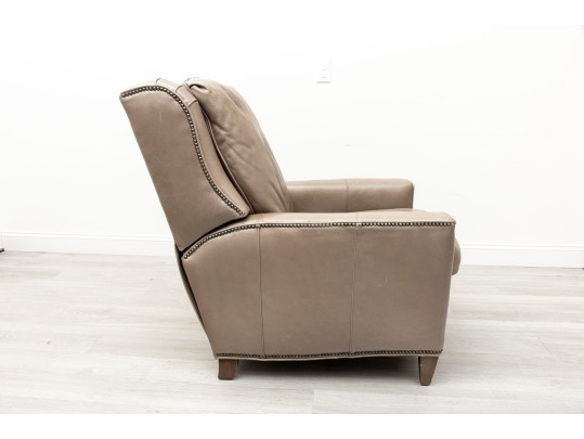 Bradington Young Gray Leather Recliner