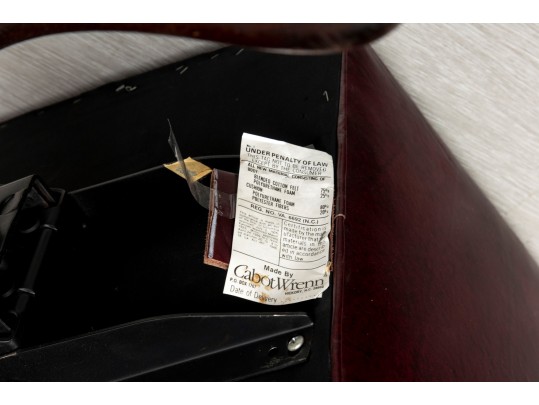 Cabot Wrenn Burgundy Leather Executive Desk Chair