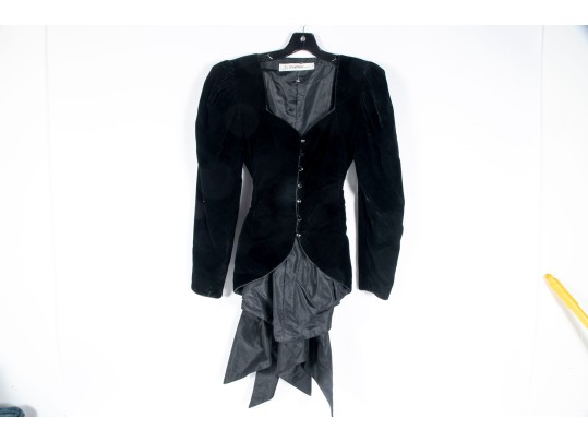 Scherrer Boutique Paris Black Velvet Ensemble