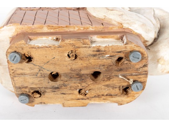 1970's Carved Wood Elephant Figure