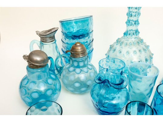 Vintage Blue Depression Glassware