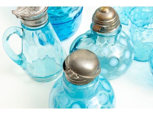 Vintage Blue Depression Glassware