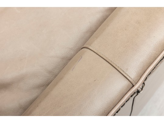 Bradington Young Gray Leather Recliner