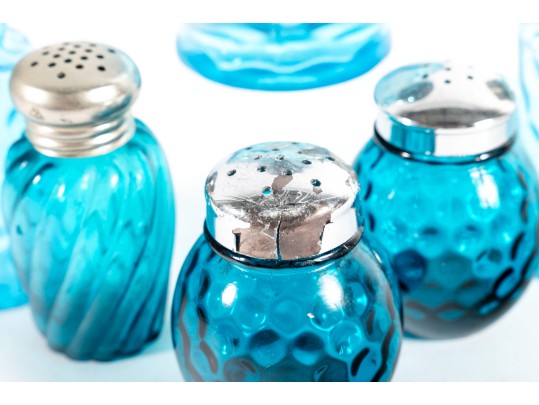 Blue Depression Glass Shakers