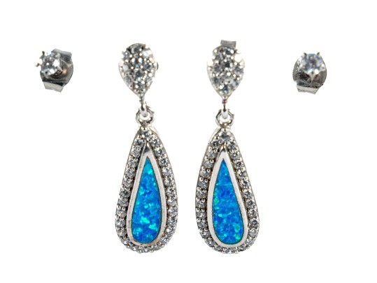 Sterling Silver Opalite Earrings