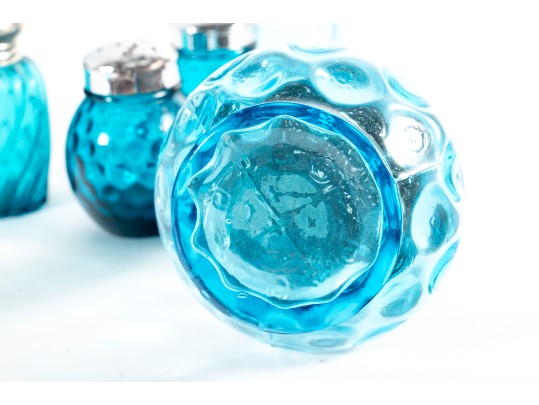 Blue Depression Glass Shakers