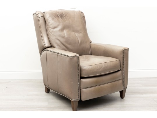 Bradington Young Gray Leather Recliner