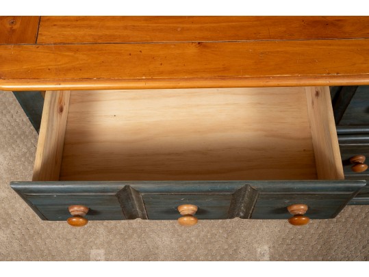 Farmhouse Blue Painted Dresser