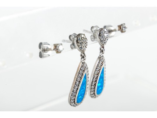 Sterling Silver Opalite Earrings