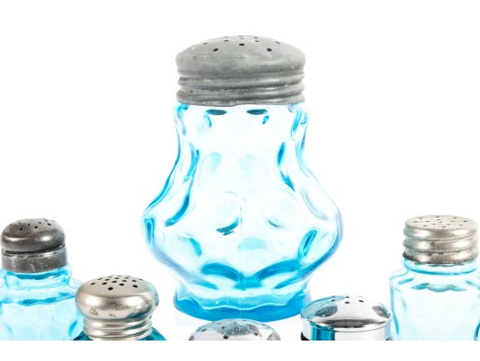 Blue Depression Glass Shakers