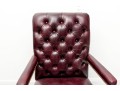 Cabot Wrenn Burgundy Leather Executive Desk Chair