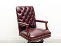 Cabot Wrenn Burgundy Leather Executive Desk Chair