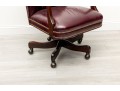 Cabot Wrenn Burgundy Leather Executive Desk Chair