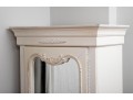 French Provincial White-Painted Armoire