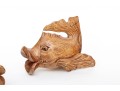 Mid Century Folk Art Teak Fish Sculptures
